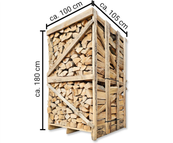 Palle med torrrved, björkved; 2,5 m³